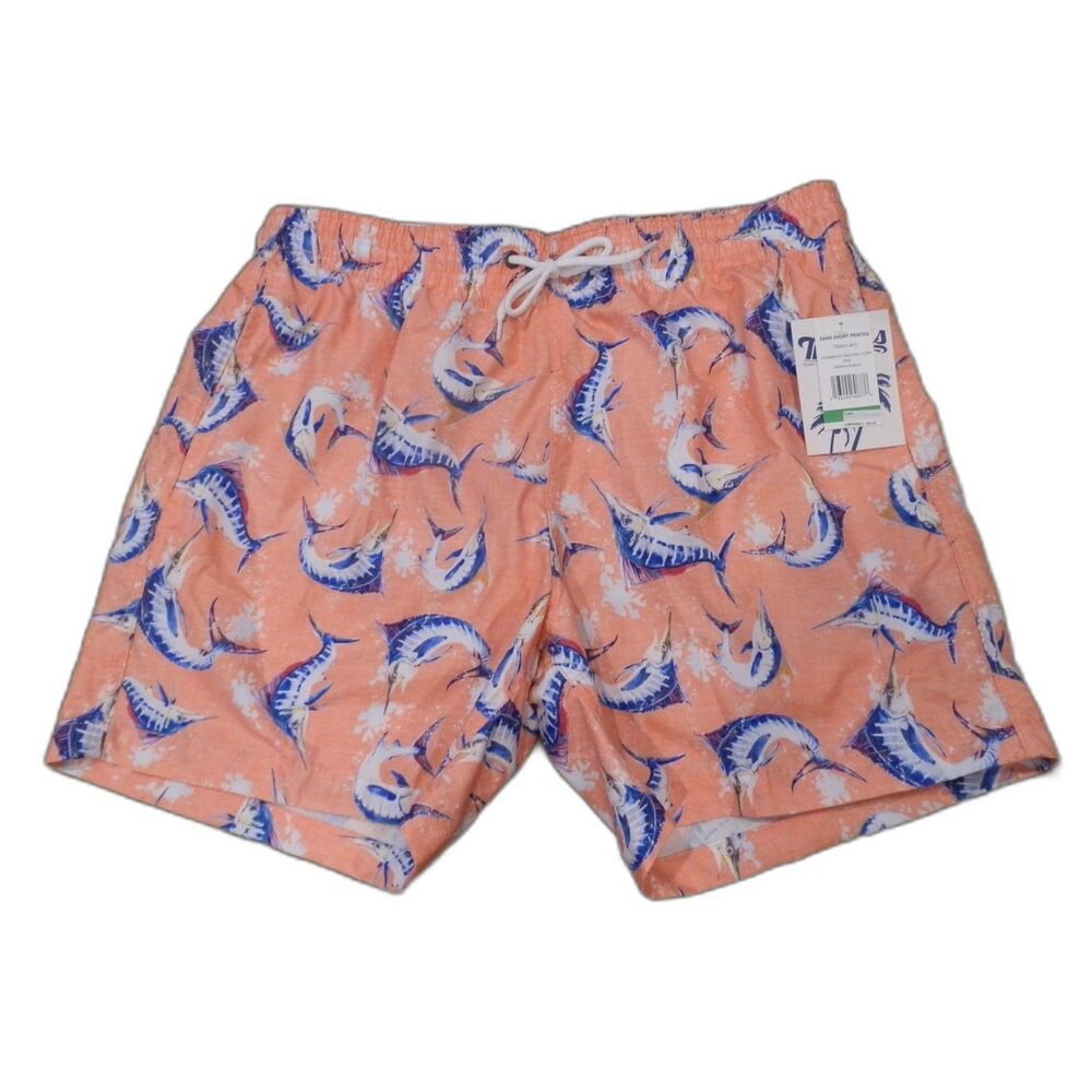 Trunks Beachwear Swimsuit Trunks Sano Short Chambray Sailfish Size Large NWT